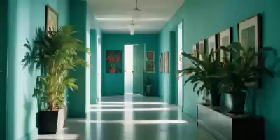 Muebles, Iluminación, Plantas