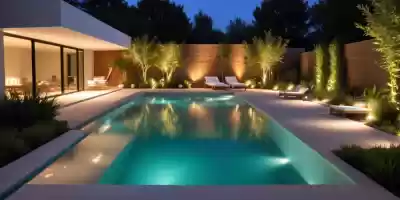 Piscinas, Jardín
